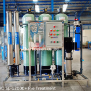 เครื่องกรองน้ำRO อุตสาหกรรมขนาด 12,000 ลิตรต่อวัน มีระบบPre Treatment รุ่นSL-12000